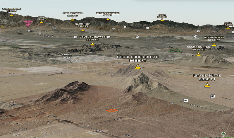 2.54 Acres – Los Angeles County, CA - No valley low, just peaks high!