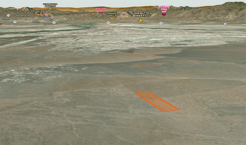 42.93 Acres – Humboldt County, NV - Dirt cheap price, shrubs included free