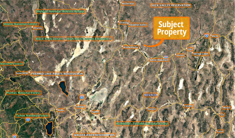 42.93 Acres – Humboldt County, NV - Dirt cheap price, shrubs included free